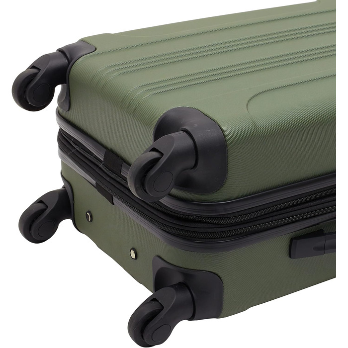 Чемодан валіза Travelers Club Chicago Hardside розширюваний спінер 20' Carry-On, колір Thyme Green