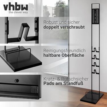vhbw Dyson Vacuum Stand Holder - Compatible with V15, V12, V11, V10, V8, V7, V6 Cordless Vacuum Cleaners with Mop Attachment - Stable Accessory