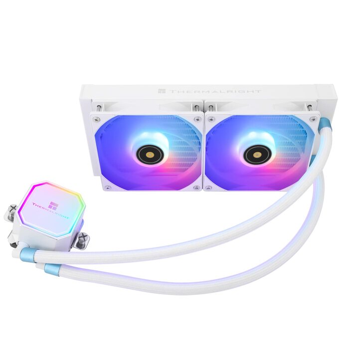 Система рідинного охолодження процесора Thermalright Frozen Prism 360 White ARGB, 360мм, 3 PWM вентилятори, для Intel LGA1700/1851 та AMD AM4/AM5, Білий