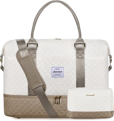 Спортивна сумка LOVEVOOK для жінок, велика ручна поклажа, 2 шт. (Бежевий, Хакі)