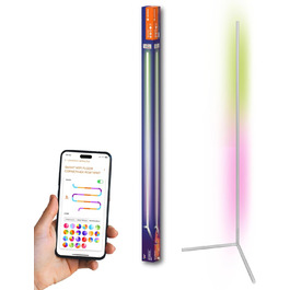 LED-стійка LEDVANCE SMART+ WIFI, 140 см, білий колір, 14 Вт, 1170 лм, регульоване світло, диммування, керування через додаток, 2700-6500K, функція музичного ритму