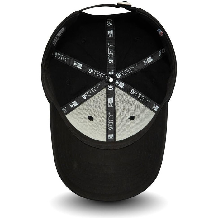 Кепка New Era 9Forty NBA Chicago Bulls чорна, регульована, кепка з логотипом команди