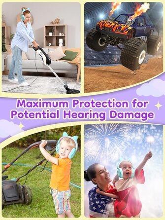 Навушники захисні дитячі Dr.meter SNR 32dB, зелені - для аутистів, концертів, авіашоу