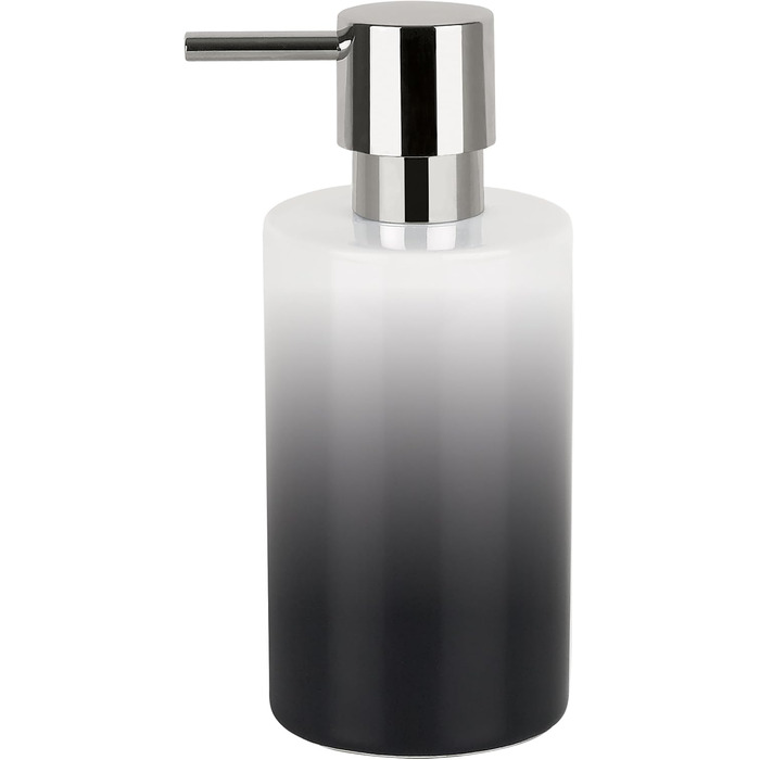 Дозатор для рідкого мила Spirella | Керамічний | 300 мл | Сріблястий | 16 см