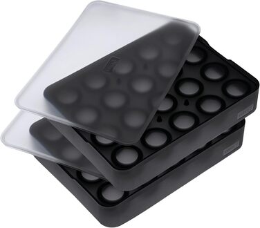 Large Ice Cube Mold, Silicone, Sphere 3cm, 2-Piece Set