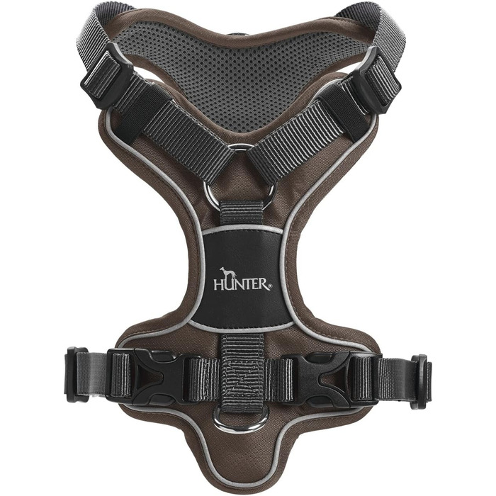 Нашийник для собак HUNTER, зелено-сірий, 45-56 см, зелено-сірий (52-68 см, коричнево-сірий)