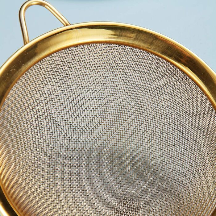 Ситечко кухонне Kyraton Gold Fein Masch 3 шт. з нержавіючої сталі для борошна, чаю, соусів та макаронів