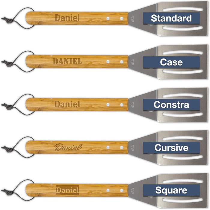 Набір для грилю BBQ з іменним гравіюванням - 3 частини - з кейсом для зберігання