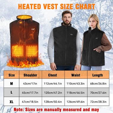 Обогреваемая жилетка з Powerbank (16000mAh), 3 режими нагріву, для чоловіків та жінок, Outdoor, скії, кемпінг