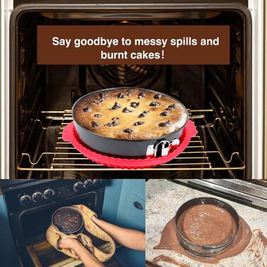 Набір форм для випічки Fensiden Premium Springform – 10.2, 17.8, 22.9, 25.4 см, 10, 7, 9, 10 дюймів