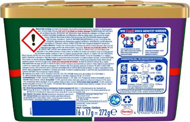 Капсули для прання Persil 4in1 Color DISCS для кольорової білизни, технологія глибокого очищення, 16 шт (набір 8х2)
