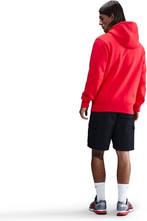 Чоловіче худі Nike Sportswear Club Fleece BV2654 червоного кольору (University Red), розмір XL