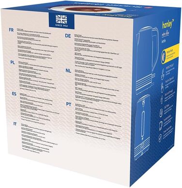 Електричний чайник Russell Hobbs Hanley Retro Jasmine, 1.7л, кремово-білий, 2400W, нержавіюча сталь, ретро-дизайн