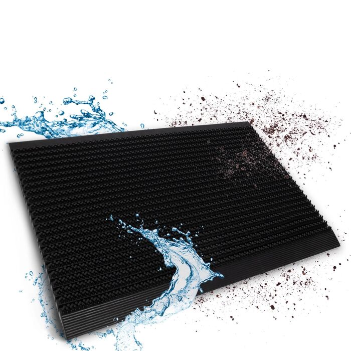 Гумова килимок для підлоги Floordirekt 60 x 90 см - килимок для входу, антиковзаюча, для дому та вулиці