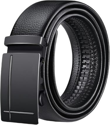 Чоловічий шкіряний ремінь Automatik з регулюванням, 10-120 см. Підходить для джинсів