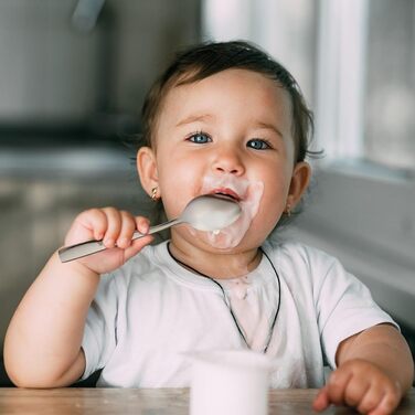 Набір ложок для лате макіато, 8 шт., 24 см, нержавіюча сталь, для десертів, кави, молочних коктейлів, миючі в посудомийній машині