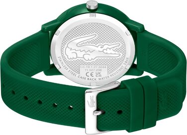 Годинник Lacoste 12.12 аналоговий, зелений, силіконовий ремінець Petit Piqué – чоловічий та жіночий