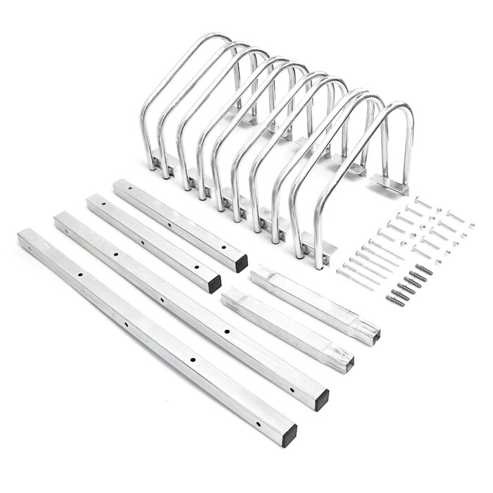 Relaxdays Bicycle Stand for 5 Bicycles, Steel, 130cm