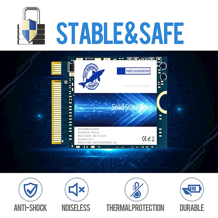 SSD Dogfish M.2 2230 NVMe PCIe 4.0 512GB для ігор та ноутбуків