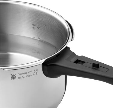 Скороварка WMF Perfect One Pot 3 л, індукція, нержавіюча сталь, 2 режими, знімна ручка, для однієї особи