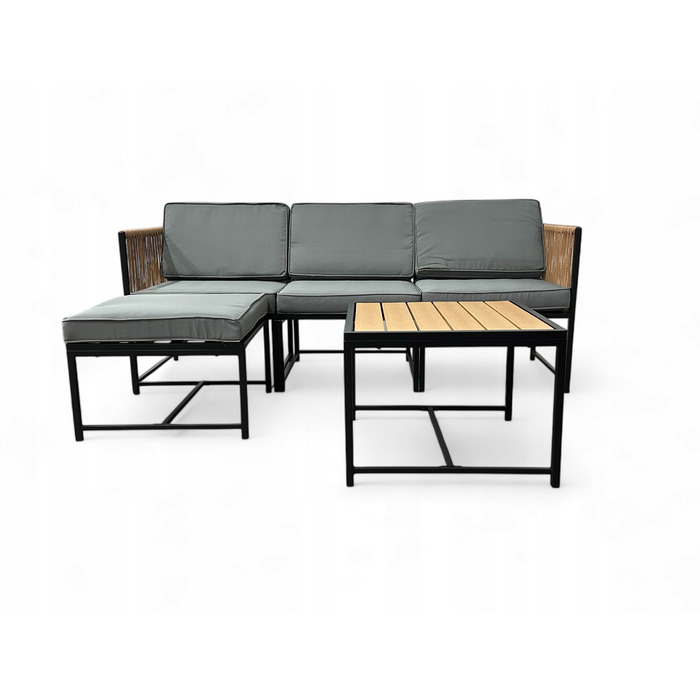 Комплект садових меблів Ideal Garden із техноротанга, багатоколірний, 3 предмети