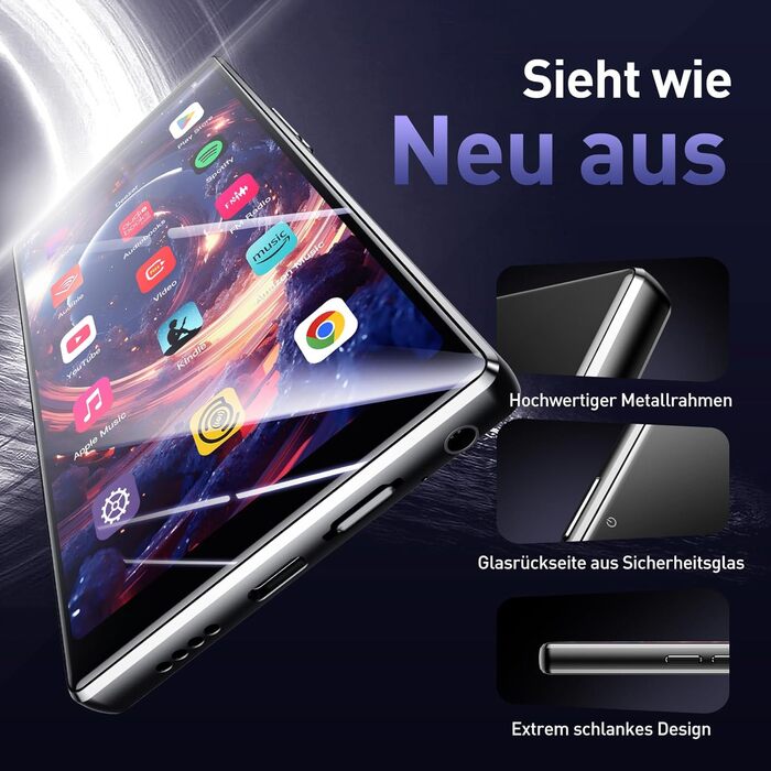 MP3 плеєр AGPTEK 128GB з Bluetooth, Wi-Fi та Android 13, 5