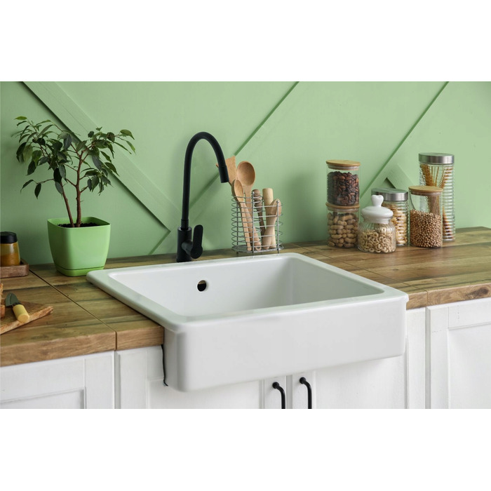 Змішувач для кухні стійкий Yoka Home Espia, чорний
