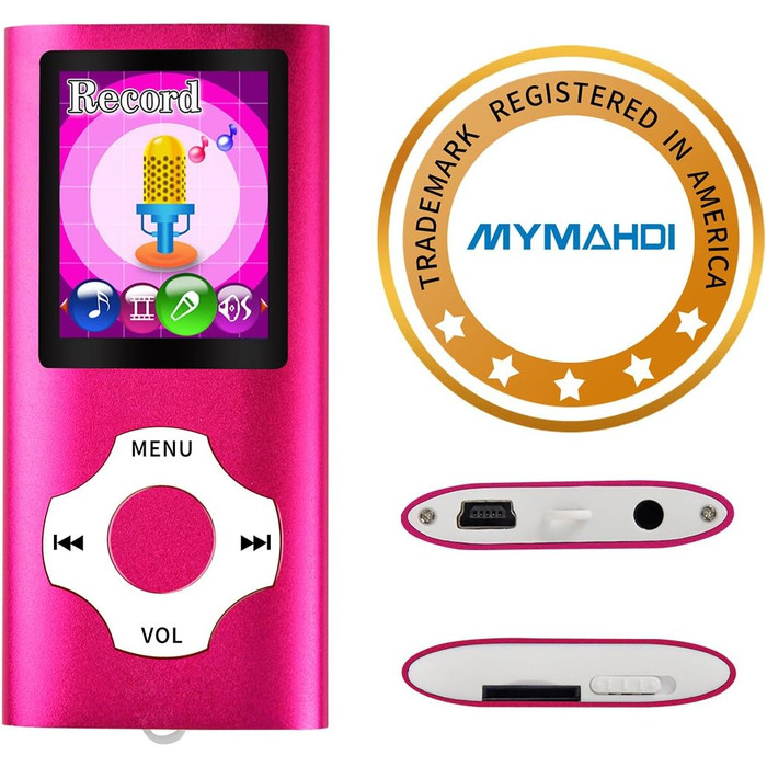 MP4 плеєр Mymahdi з екраном 1.8