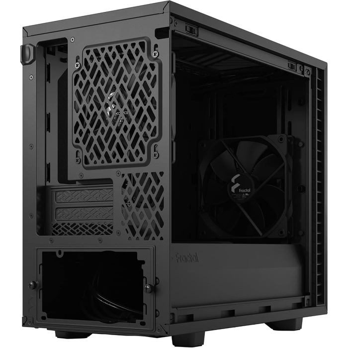 Корпус для ПК Fractal Design Define 7 Nano Black - Mini ITX, тиха система, скло, чорний