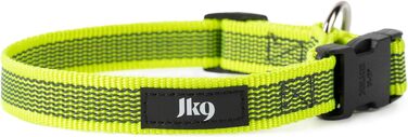 Нашийник Julius K9 200HA-K-2015 серії Color & Gray, чорно-сірий, регульований, 50 мм, 49-70 см, з надійним затвором та логотипом (без ручки), 1 шт.