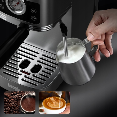 Кавомашина Iceagle Espresso CM1660B, італійський насос 20 бар, з капучинатором