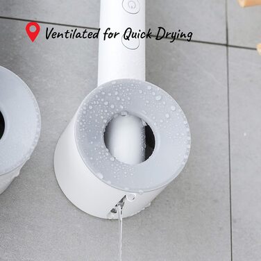 Electric Toothbrush Holder for Bathroom, Wall Mount for Shower, Space-Saving, Bathroom Storage, Organizer, Kids Toothbrush Holder, Bathroom Decor (4, gray)