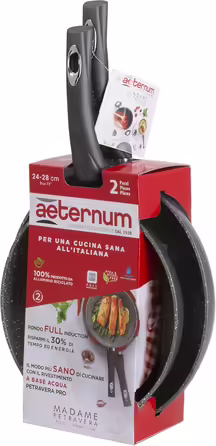 Aeternum Madame Petravera 3.0 Frying Pan Set made of Aluminium, induction-compatible, 24/28 cm. Madame Petravera 3.0 (Full Induction) Single Pans