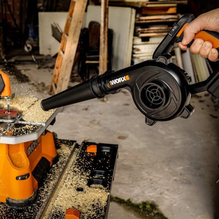 WORX WX094.9 Cordless Workshop Blower - 20V Max Leaf Blower - 20V PowerShare Battery Compatible - Battery & Charger Not Included