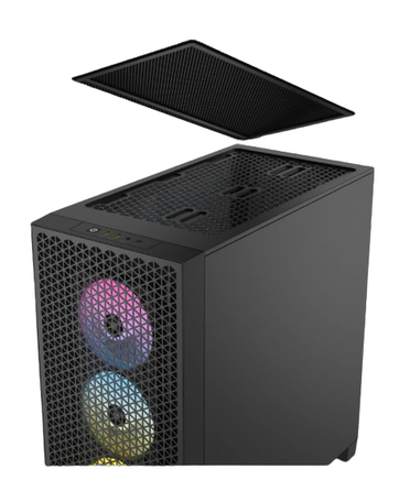 Корпус Corsair 3000D Midi Tower, чорний