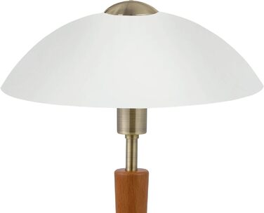 Настільна лампа EGLO Solo 1 з регулюванням яскравості, сталь, скло сатинове біле, цоколь E14