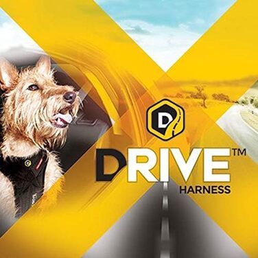 Шлейка безпеки для собак EzyDog Drive - для автомобіля, crash-тестована, чорна, середній розмір