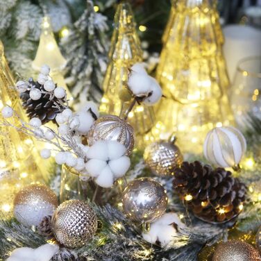 Елегантний новорічний декор Sea Team: набір прикрас на ялинку (60 мм, рожеве золото)