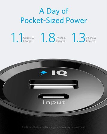 Powerbank Anker PowerCore 5000mAh: компактний акумулятор для iPhone, iPad, Galaxy та інших пристроїв (Чорний)