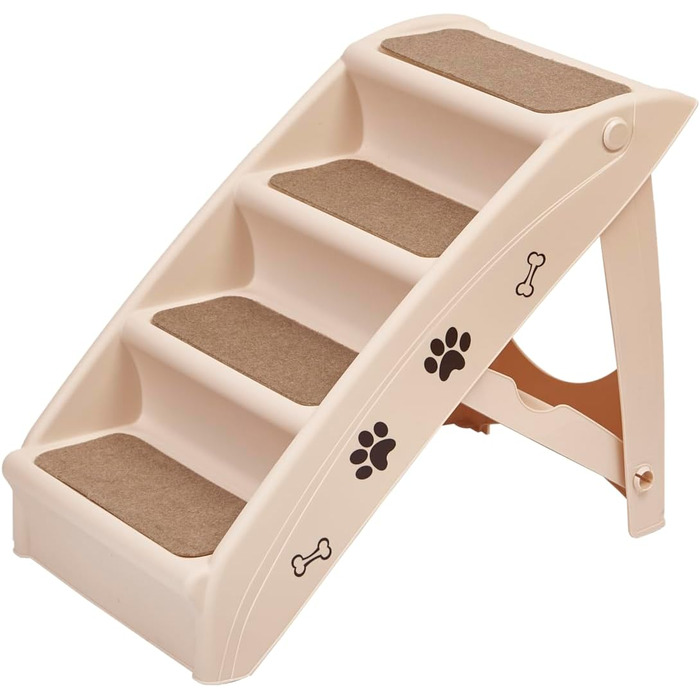 Сходинки для домашніх тварин Lanco: для котів та собак, 4 сходинки, міцний та неслизький матеріал, 50 x 38 x 38 см