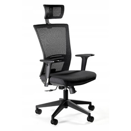 Ергономічне офісне крісло ERGONIC: чорне, обертове, з синхромеханізмом та підвищеним комфортом