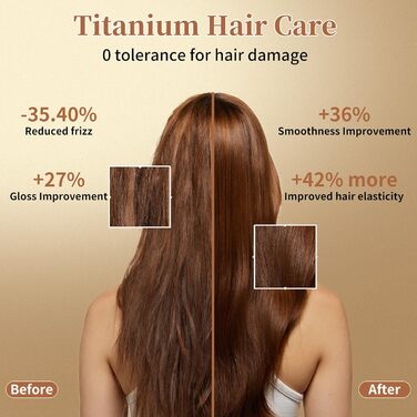 Бездротовий випрямляч для волосся 2-в-1 з акумулятором 5000mAh, міні-випрямляч для подорожей, випрямлення та завивання, портативний, швидкий нагрів 210°C/410°F, колір: коричневий, бренд: Urban Ol