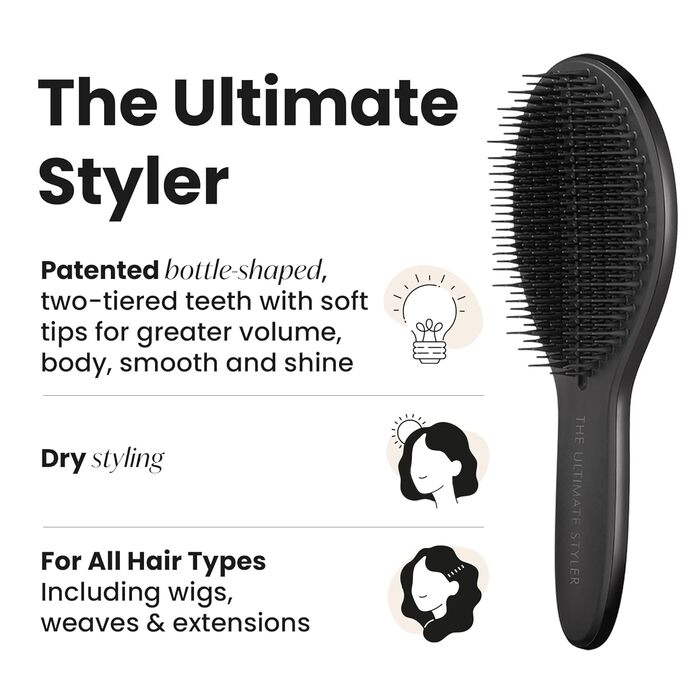 Тангл Тізер The Ultimate Styler – щітка для волосся та знежирювання, чорна