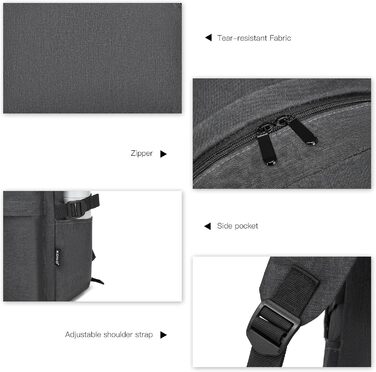 Стильний рюкзак для підлітків та студентів: легкий, водонепроникний, для ноутбука 15.4