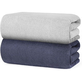 Набір рушників з мікрофібри URAQT, 12 шт. Швидковисихаючі рушники з мікрофібри для сауни, фітнесу, спорту, подорожей, пляжу - фітнес, спорт, плавання, 30 x 30 см (2 рушники з мікрофібри)