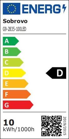 LED-стінні світильники 2 шт. - 10W, G9, вологостійкі, тепле біле світло 3000K для балкона, вітальні, спальні, коридору, гаража (біло-тепле)