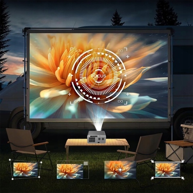 Проектор Zenwire Full HD 1920x1080 LED з WiFi та Android, підтримка 4K