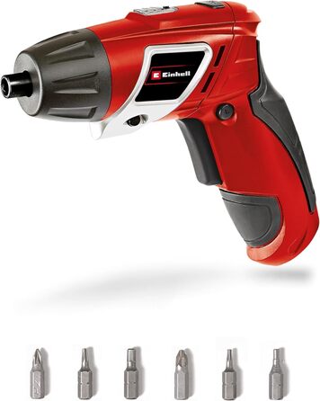 Акумуляторна дриль-шуруповерт Einhell TC-SD 3,6 Li (3.6V, 1300 mAh, 3 Nm, з регульованим кутом, LED-підсвічування, Soft Grip, індикатор заряду, 6 біт)