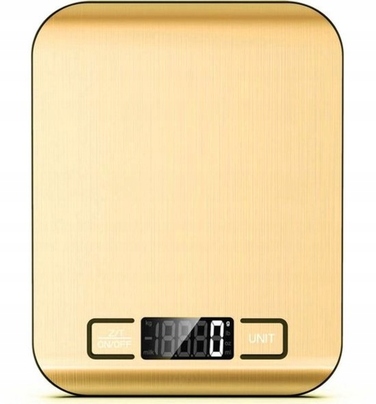 Кухонні ваги BOTC, жовтий/золотий, до 10 кг
