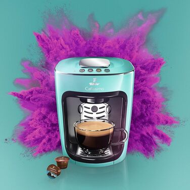 Капсульна кавова машина Tchibo Cafissimo mini для кави, еспресо, крема та чаю, бірюзова